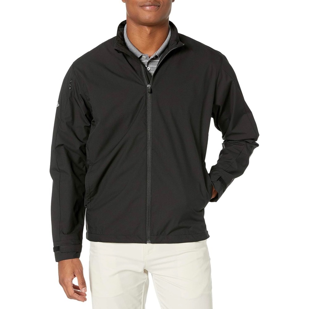 Callaway Mens Weather Series Water Resistant Thermal Full Zip Jacket Black